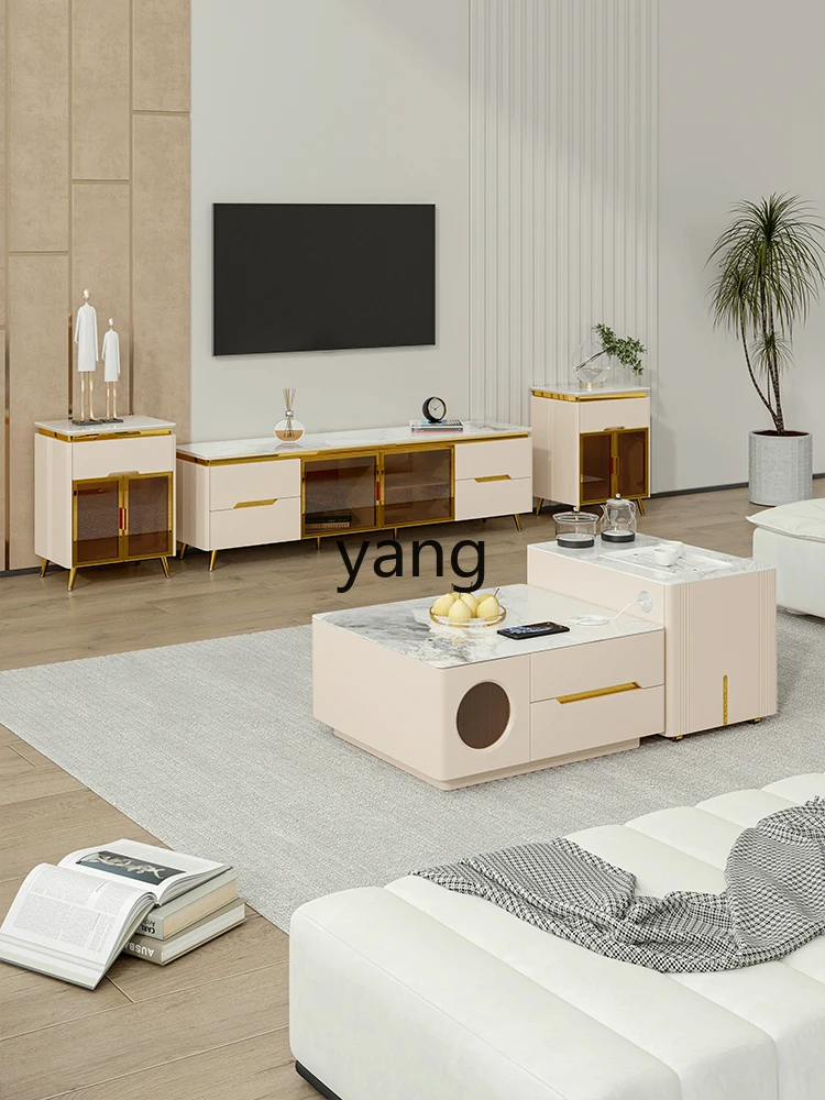 LMM Balcony Mobile Tea Cart Tea Making Integrated Table Multifunctional Modern Entry Lux Style TV Cabinet