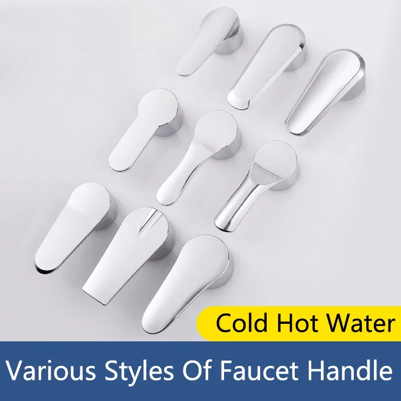 Bathroom Hot and Cold Faucet Basin Faucet Handle Accessories Handle Accessory Kitchen Sink Shower Handle Accessory
