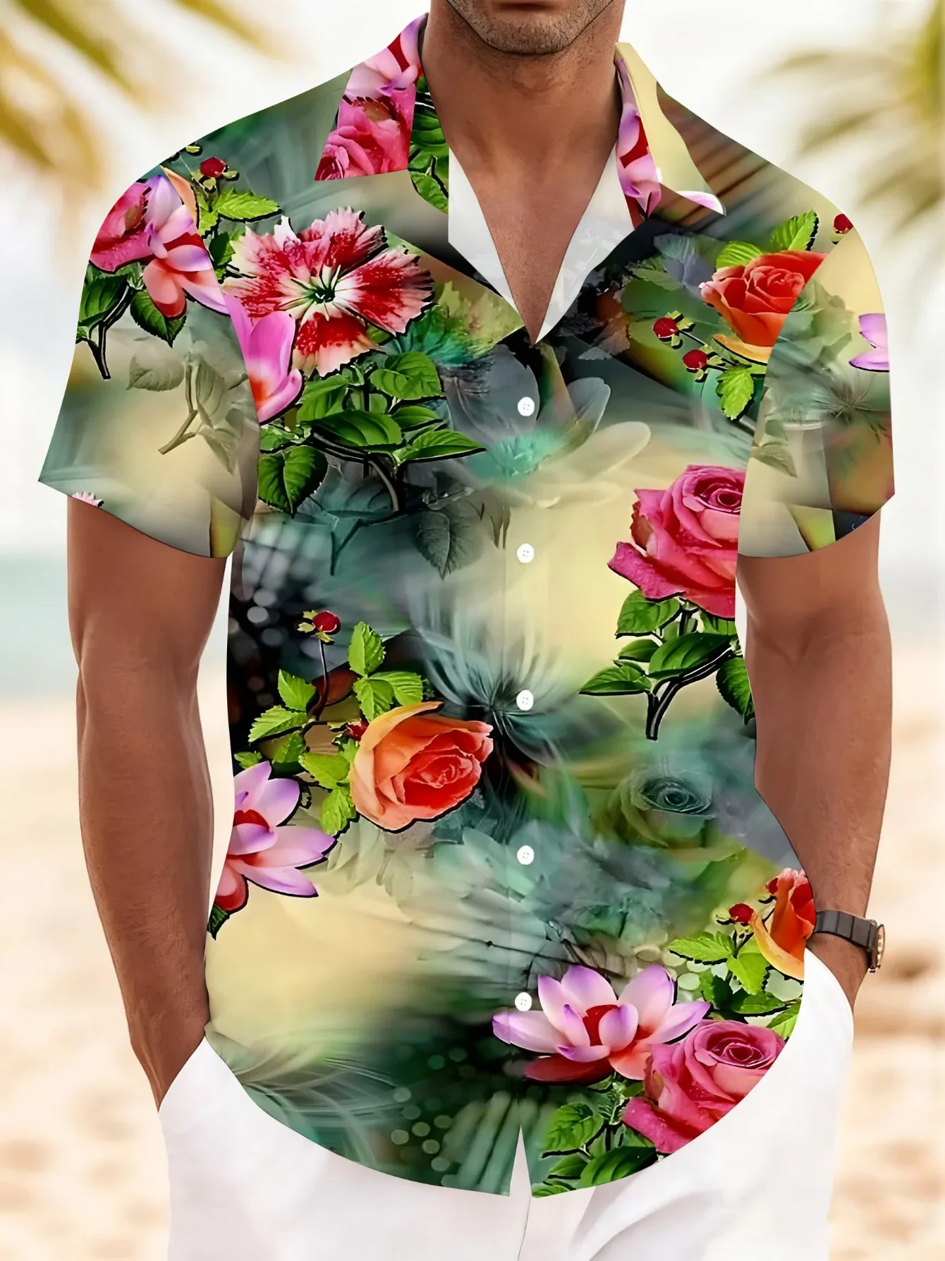 

Summer Casual Men's Hawaiian Shirt 2026 Man Women Short Sleeve Fashion Beach Party Print Holiday Wear Shirts