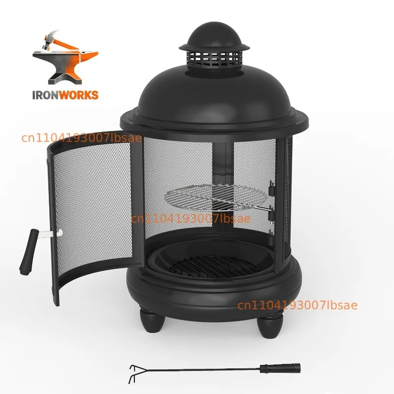 Villa courtyard barbecue grill, outdoor camping base heating stove, outdoor outdoor equipment