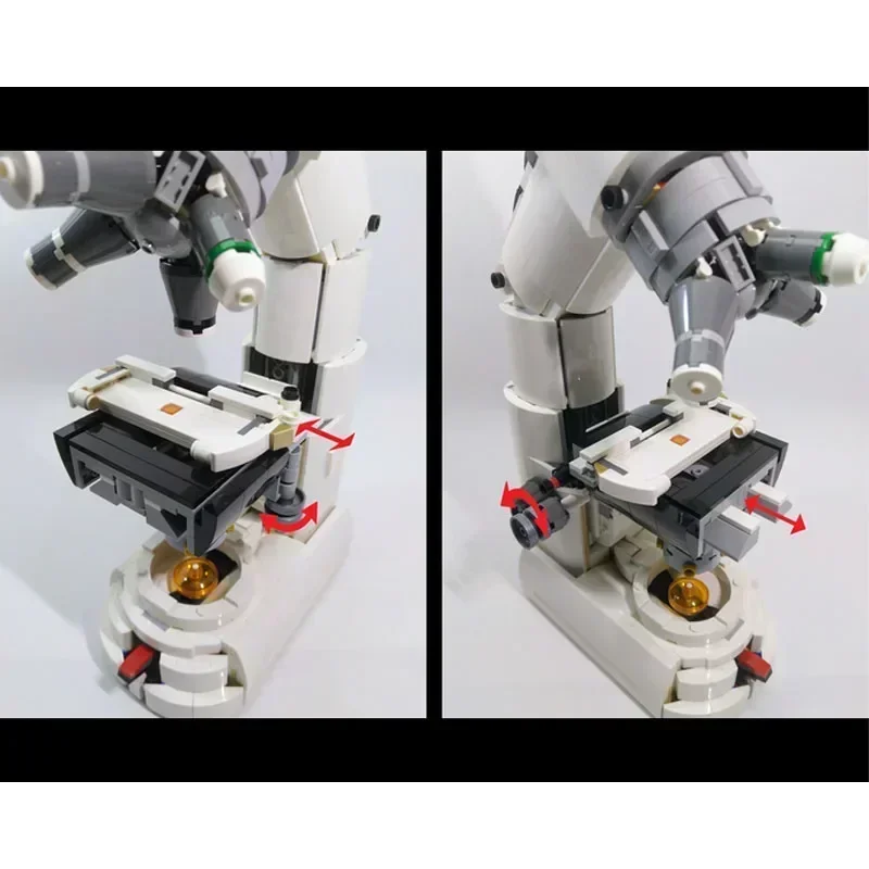 

Новый белый MOC-146314, микробиологический усилитель, композитный микроскоп в сборе, строительный блок, модель 1320, детали, детская игрушка на день рождения, подарок