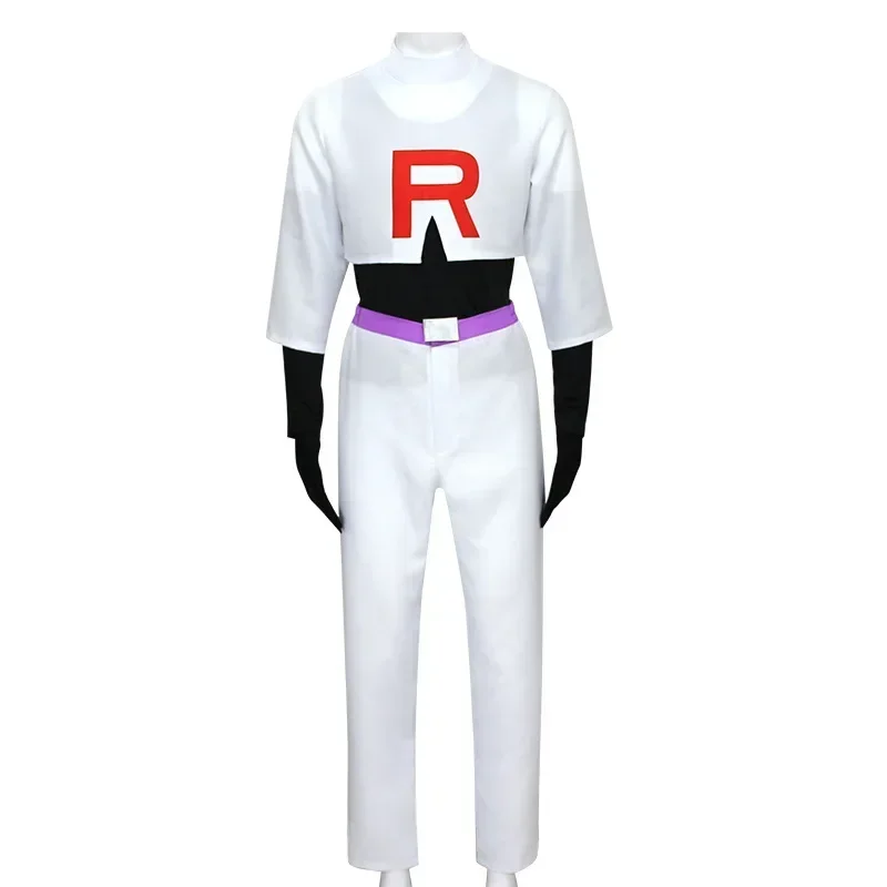 New 2025 Anime Rockets Team Costume James Kojiro Jessie Musashi Cosplay For Men Women Halloween Comic Con Carnival Party 94ly