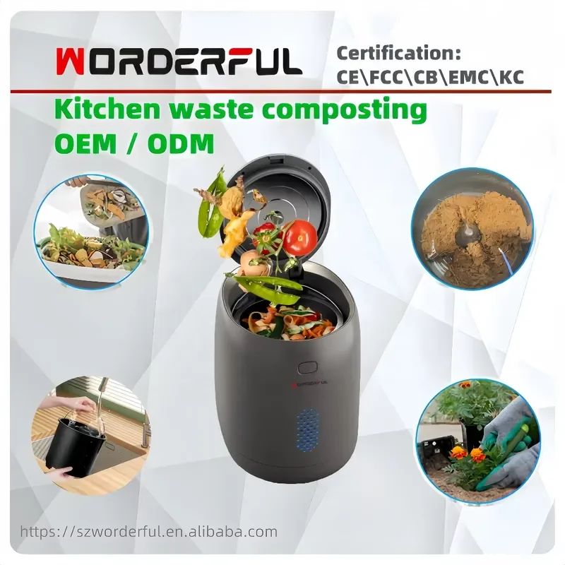 3.5L Electric Food Waste Composter Kitchen Garbage Disposal Grinder Machine Organic Waste Processor for Home Countertop Use