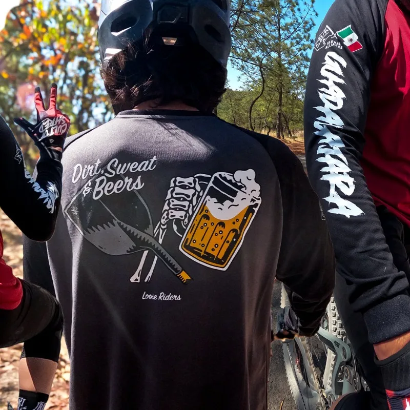 

Let Gobik 2025 Джерси для скоростного спуска, горный велосипед, мотоцикл, быстросохнущий дышащий MTB с длинными рукавами MX DH Moto