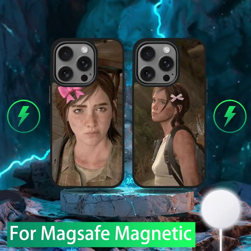 

The L-Last of U-Us Ellie Phone Case For iPhone 16,15,14,13,12,11,Pro,Max,Plus,Mini,SE New Magsafe Magnetic Wireless Charging