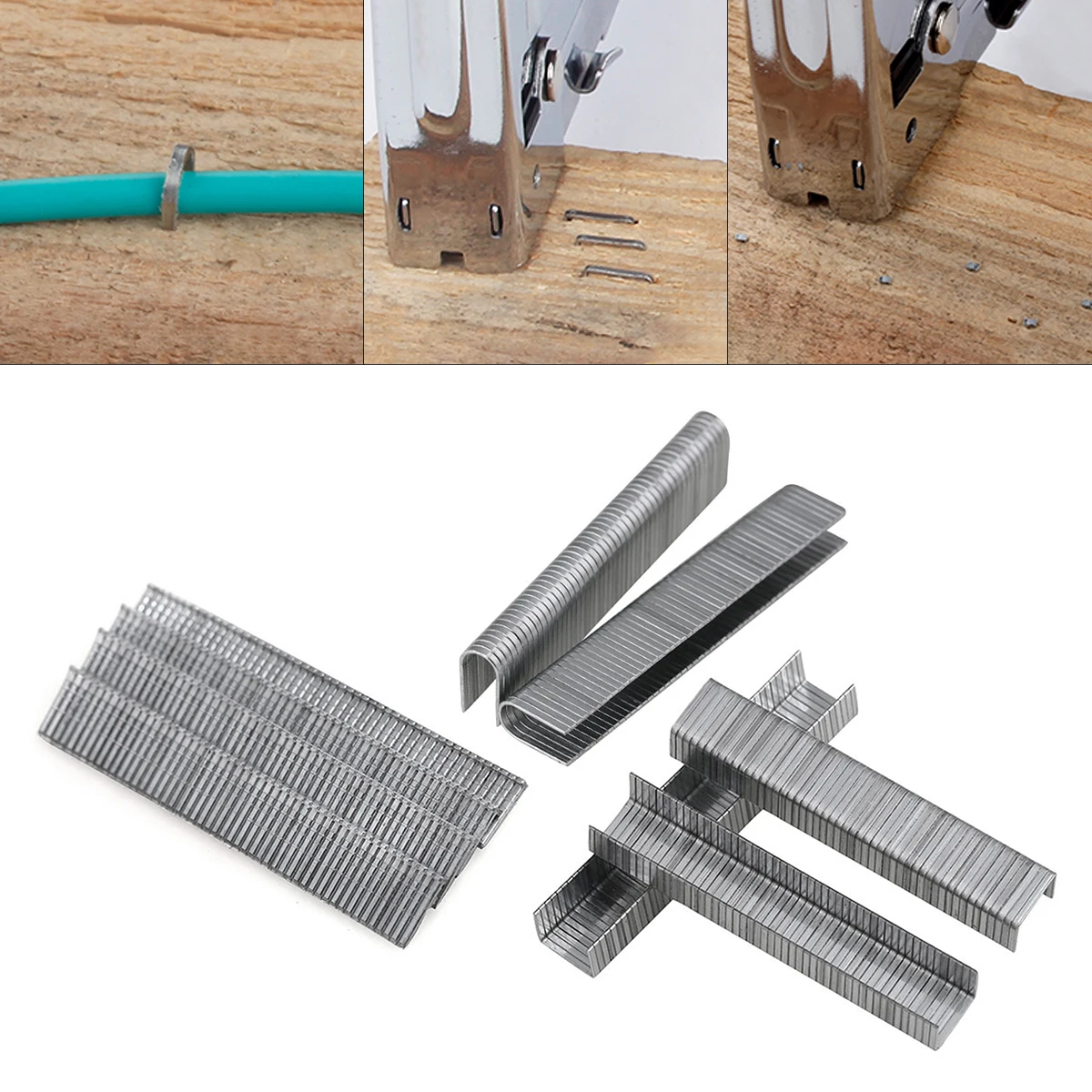 Elétrica Pneumática Pistola de Unhas em Linha Reta Prego u Prego Apto para Elétrica em Linha Reta Prego Arma Grampos Pneumático Aço Inoxidável 1000 Peças de