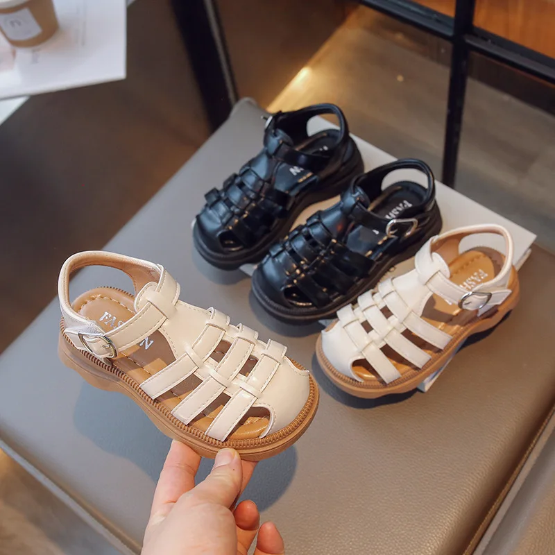 Summer Fashion Baby Girls Children GLADIATOR Sandals Little & Big Kids Casual Sports Princess Shoes Size 23-36