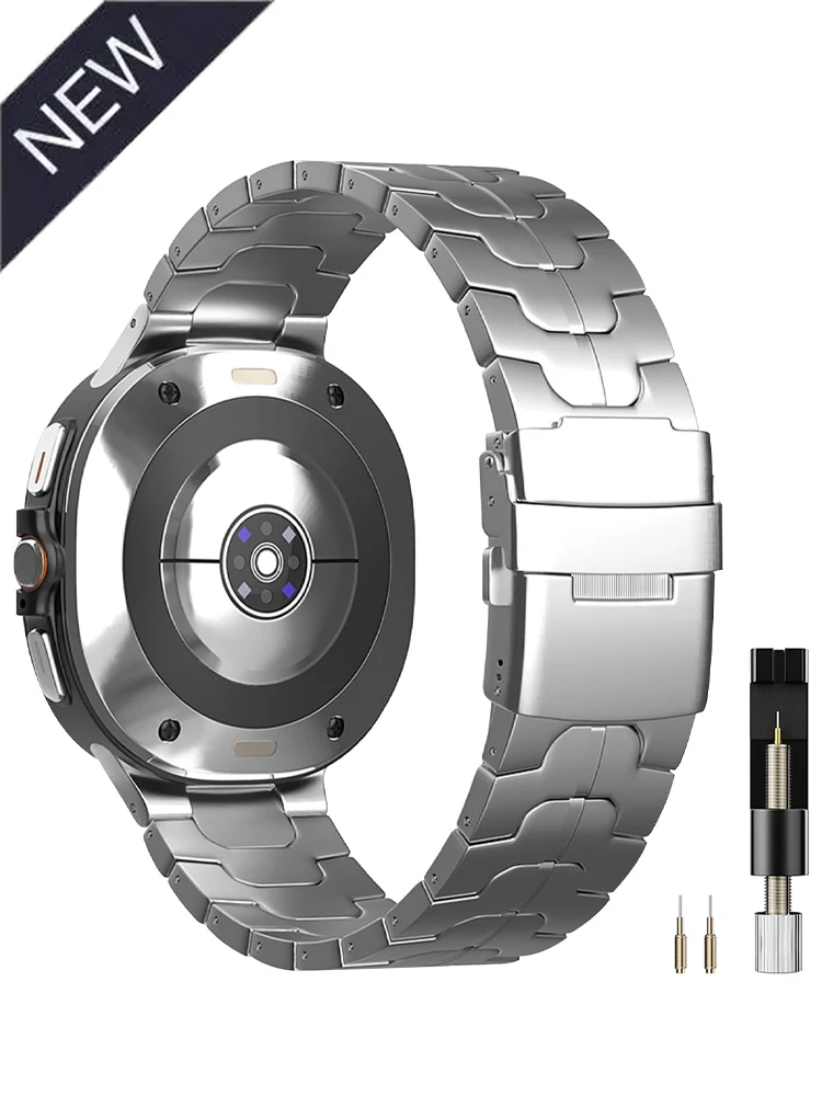 Armor Stainless steel Strap For Samsung Galaxy Watch 8 classic 46mm 44mm 40mm Metal Bracelet correa pulseira Galaxy Watch 8 band