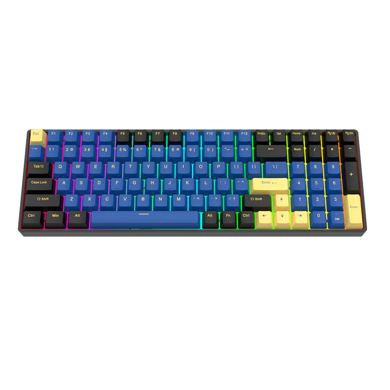 

Mechanical keyboard, cherry shaft green black tea, wireless wired Bluetooth