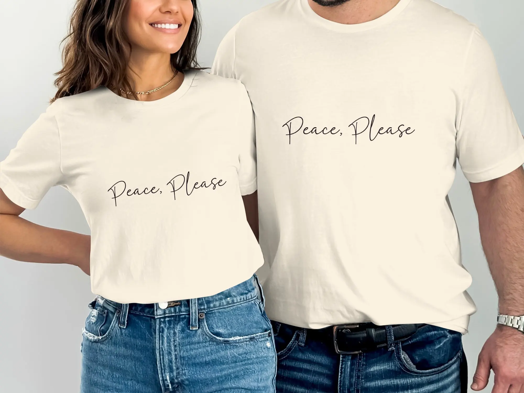 Peace Please Inspirational T Shirt Motivational Quote Positive Vibes Empowering Message Top Casual Wear Uplifting