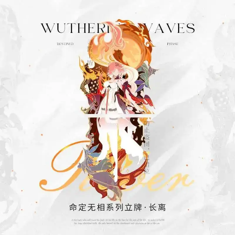 

2025 NEW Anime Decoration Collection Game Wuthering Waves Changli Cosplay Acrylic Stand Display Model Desktop Gift