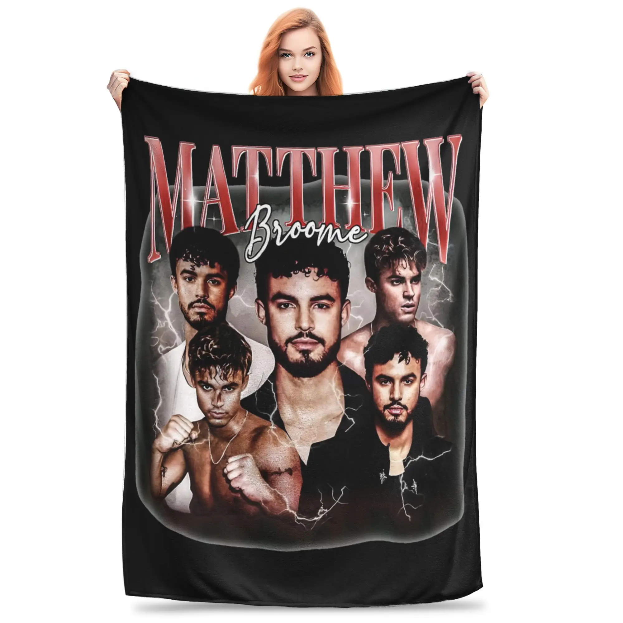 Matthew Broome My Fault London Movie Blanket Fleece Summer  Breathable Ultra-Soft Throw Blanket for Home Office Bedding Throws