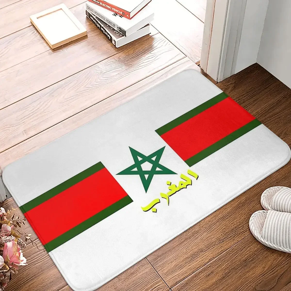 Morocco Flag Anti-Slip Doormat Living Room Mat Super Moroccan Heritage Balcony Carpet Welcome Rug Indoor Decor