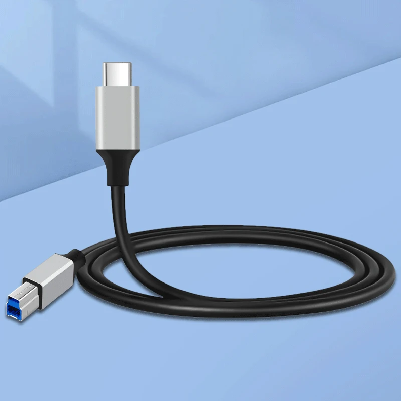 0.5m/1m/2m/3m USB Type C to USB 3.0 Type B Printer Cable PC to Printer Data transmit Adapter for HP Canon Epson Dell Lexmark etc