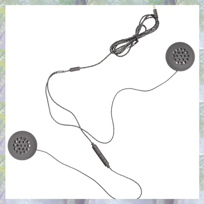 3X Motorrad Helm Headset Lautsprecher 3,5 Mm Klinke Wired Kopfhörer Kopfhörer Kopfhörer Mit HD Mikrofon