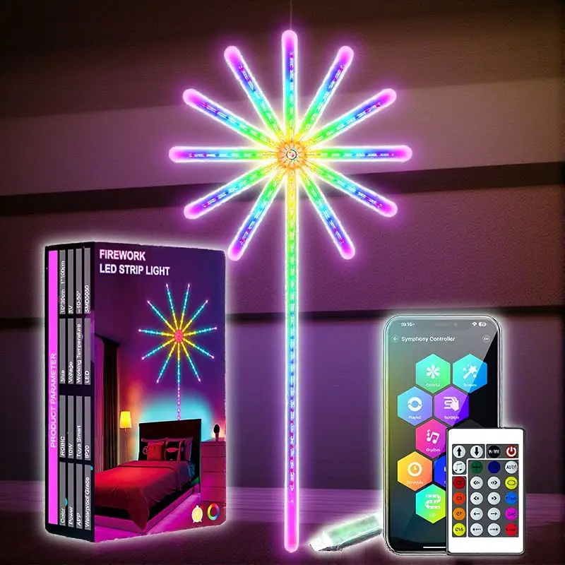 

Красочные фейерверки светодиодные фонари 0,5 м * 10 1 м метеоритный дисплей для потрясающей настройки окружающей среды