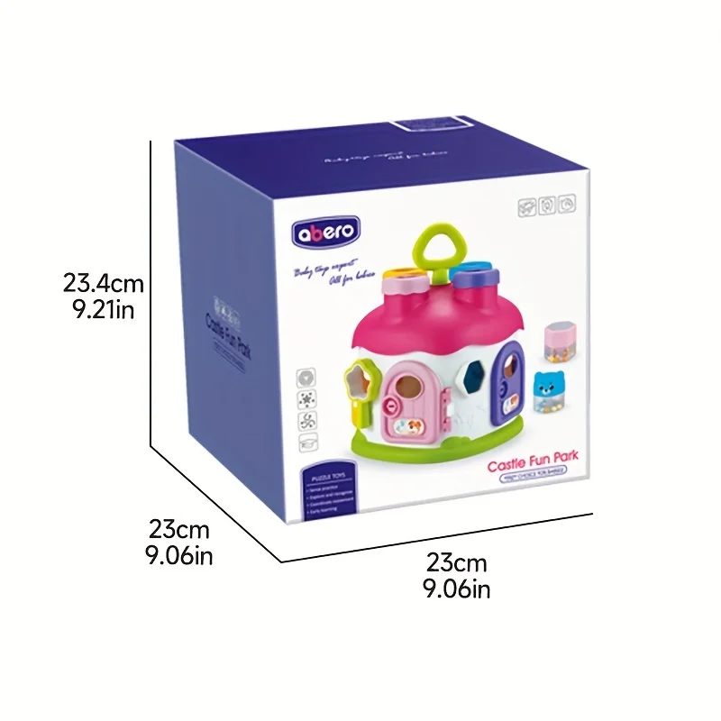 Shape Sorter House Toy, Educational Puzzle, Colorful Blocks, Early Learning Toy