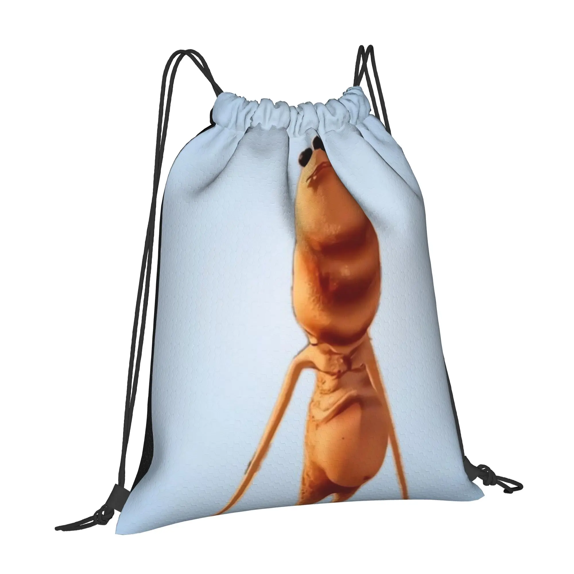 Marcus The Worm 10 Marcus The Worm Multi-function Pocket Men Women Storage Backpack Teenager Travel Bag Print Drawstring Bags