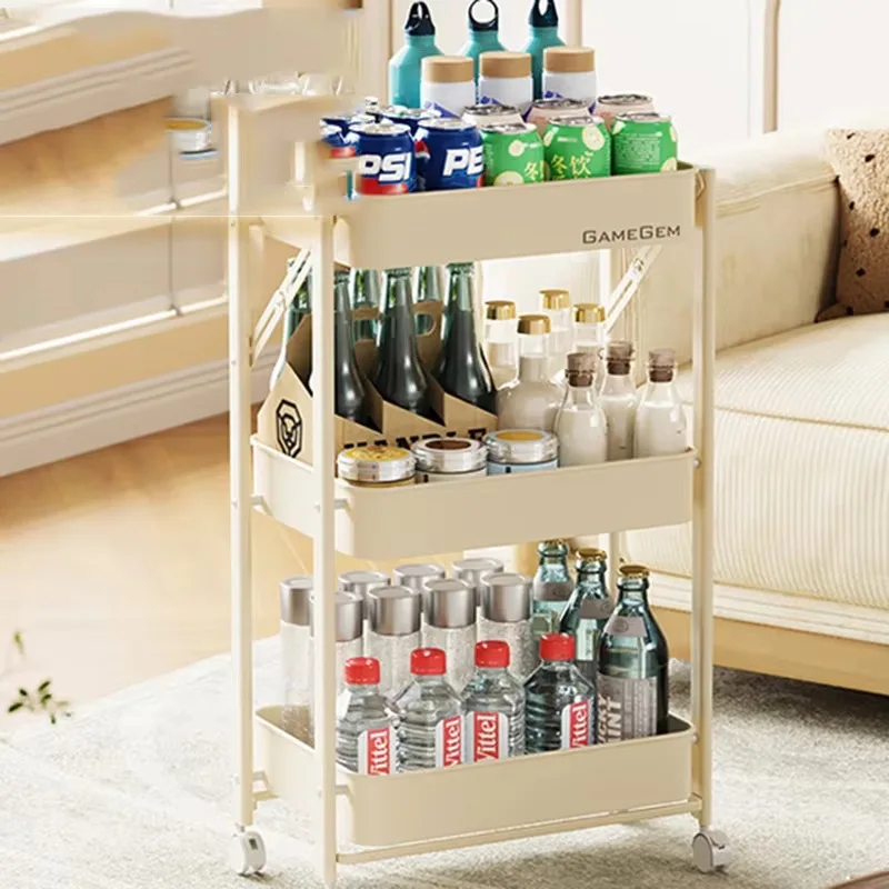 

Hairdresser Salon Trolley Rollers Barber Manicure Support Cart Auxiliary Minimalism Organizer Wheels Storage Mobile Removable