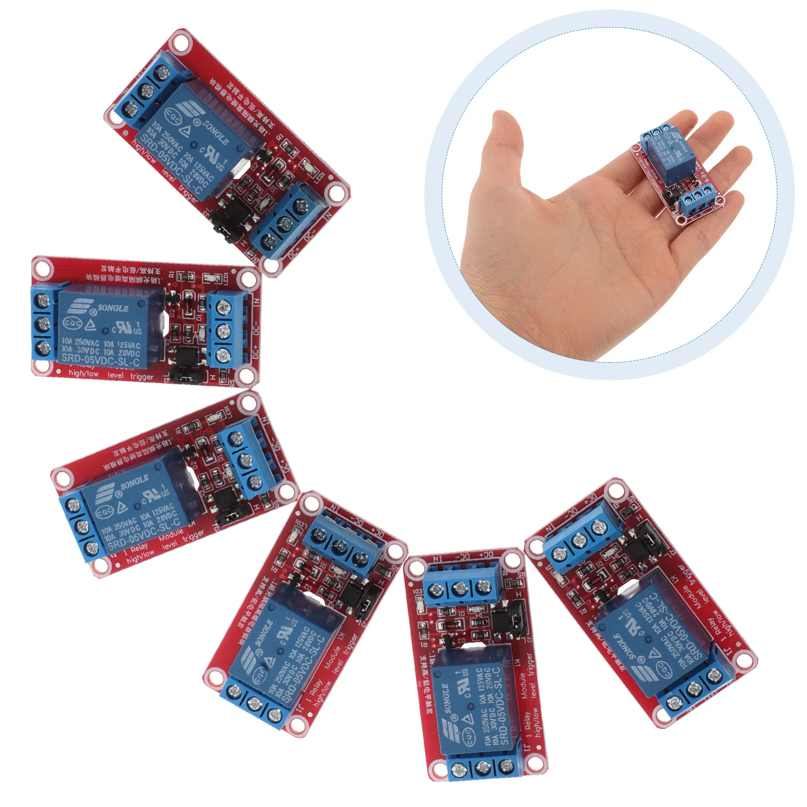 

12pcs High Power Relay Module With Optical Isolation For Marine Relay Control Watering Pump Irrigation Relay Module For Electron