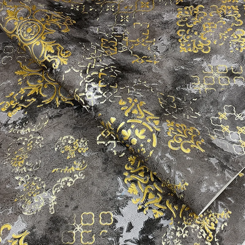

Европейские 3D-обои с рельефным дамасским узором для спальни, гостиной, фоновых стен за диваном, настенные панно, обои с эффектом мрамора, декор для дома, papel tapiz