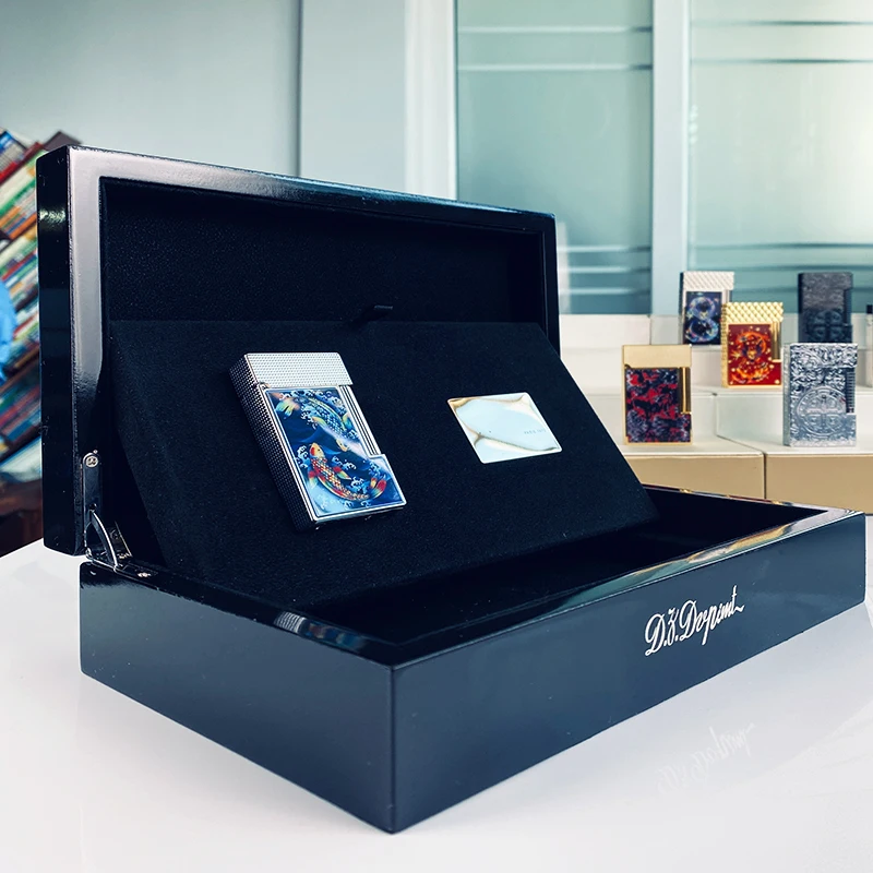 

Новая памятная серия, роскошная зажигалка с одним и двойным пламенем Ping Sound, бутановая зажигалка для курения сигарет с натуральной краской 11803