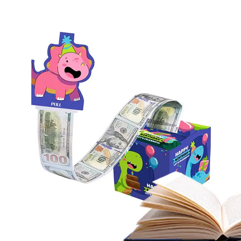 Money Box For Cash Pull Money Holder With Pull Out Card Cash Storage Box For Kids Adults A Fun Way To Give Cash Interactive Game