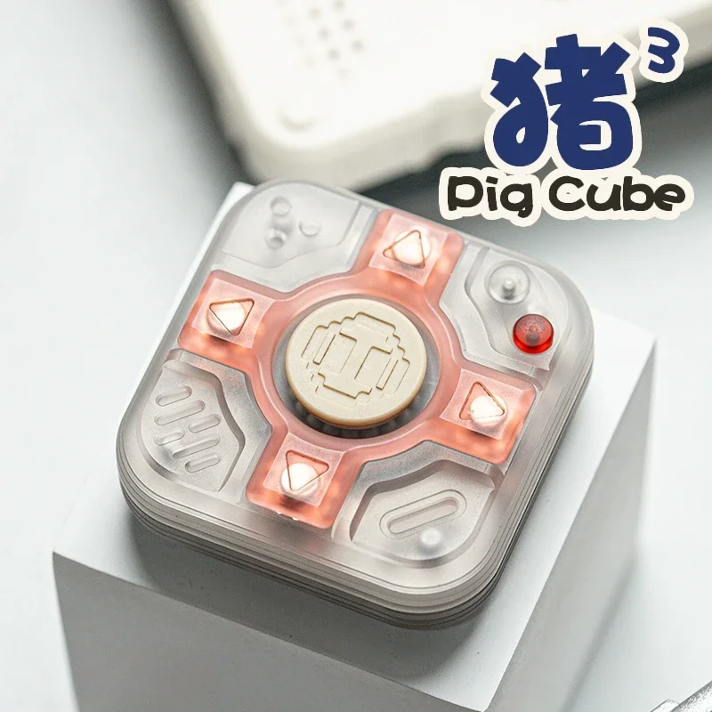 

Новинка 2023 года, YEDC, кубик свиньи, EDC, механический металлический магнит, вращающаяся карта на кончиках пальцев, ностальгическая креативная декомпрессионная настольная игрушка