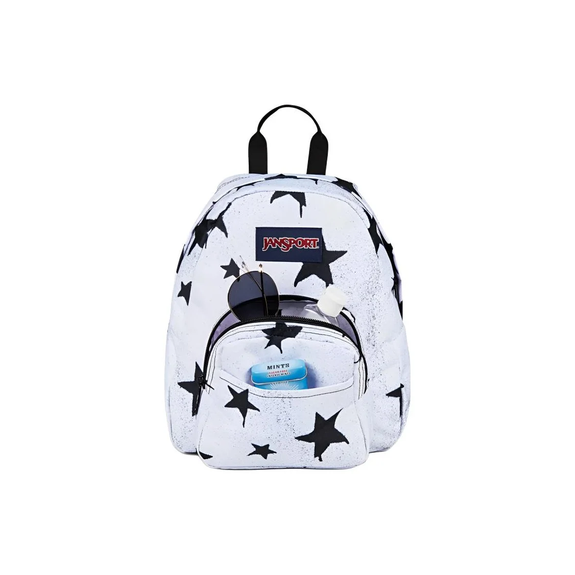 JanSport Zip Closure Backpack Mini Women's White & Black JS00TDH6LK0