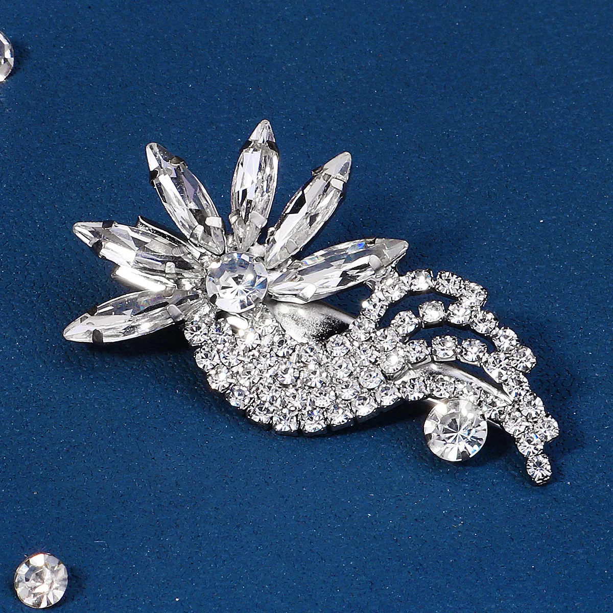 Zirkon Haarnadeln Frauen Kristall Haarschmuck Mode Haars pangen Haar bekleidung Hochzeit Haars pangen Schmuck Zubehör – Detail 17