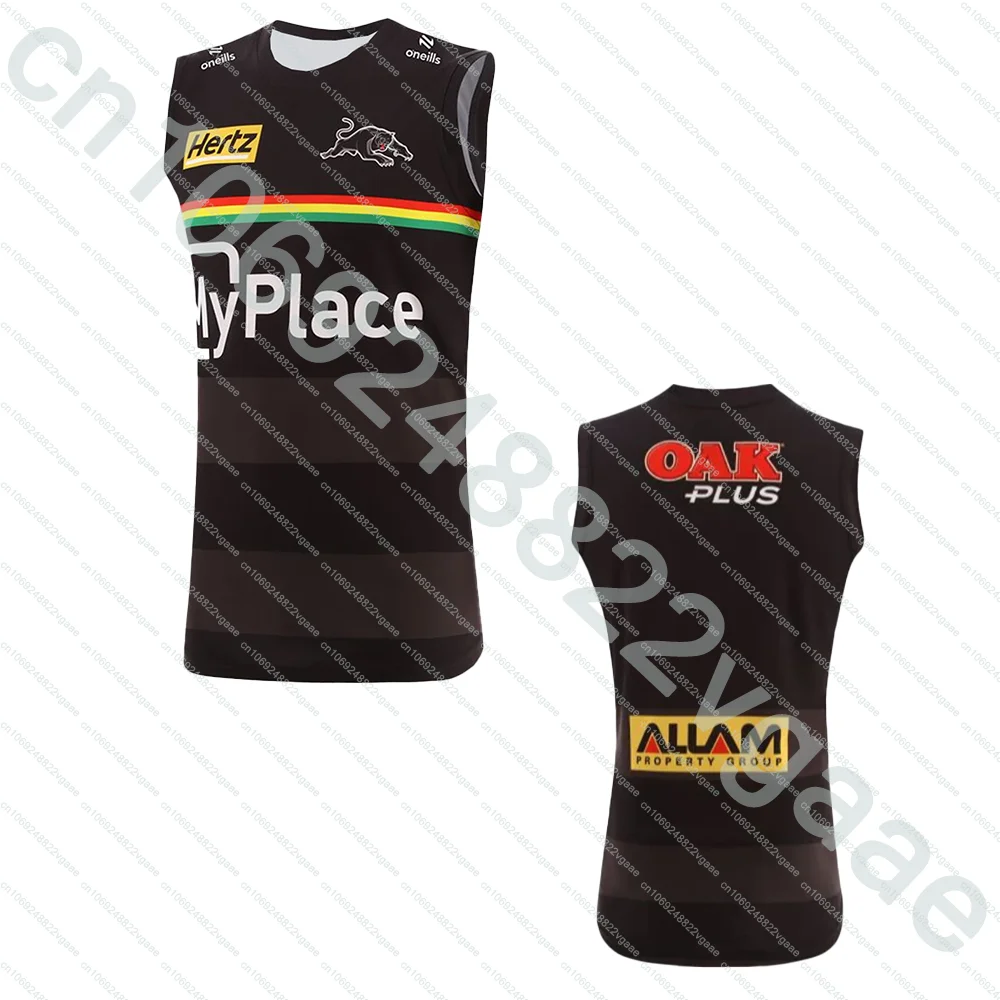 Penrith Panthers 2025 camiseta de entrenamiento para hombre, camiseta de Rugby, ropa deportiva para niños, camiseta de tren para hombre, camiseta sin mangas, chaleco superior transpirable