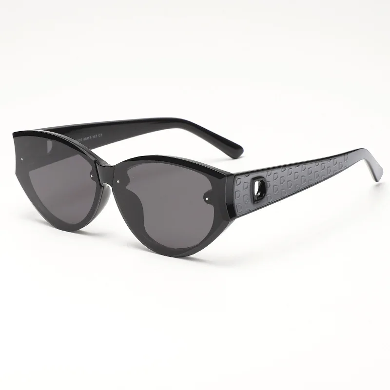 

Luxury Cat Eye Women Brand Sunglasses Stylish Glamour Female Fashion Sun Glasses D Letter Frame Driving UV400 Shades