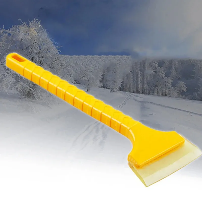 

Winter Car Ice and Snow Shovel 2-in-1 Screw Free Snow Removal Shovel Snow Scraper Tendon Material Tool