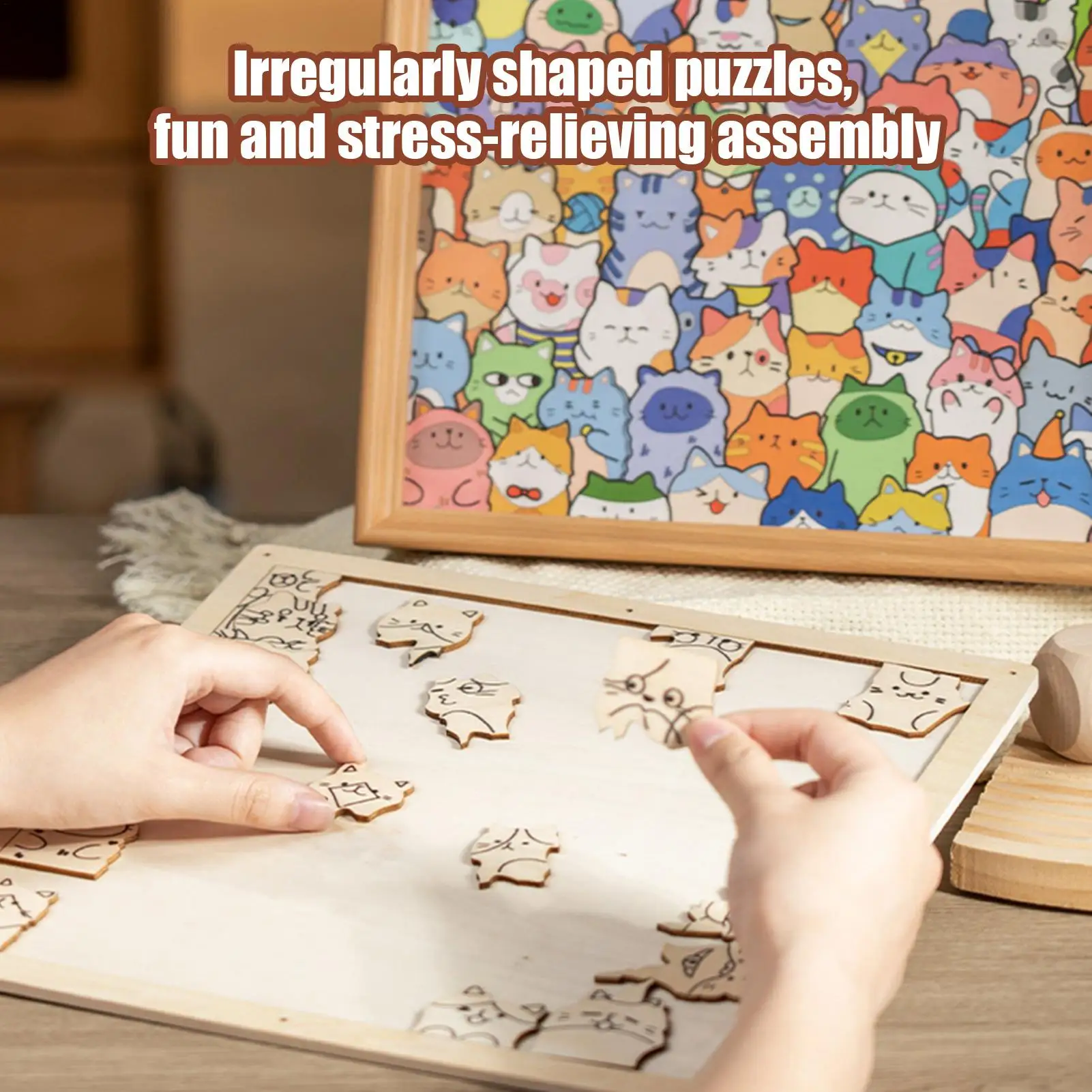 puzzle-da-collezione-con-animali-e-gatti-design-verniciabile-gatti-in-legno-cornice-per-foto-per-donne-ragazzi-ragazze-giovani-adolescenti-casa