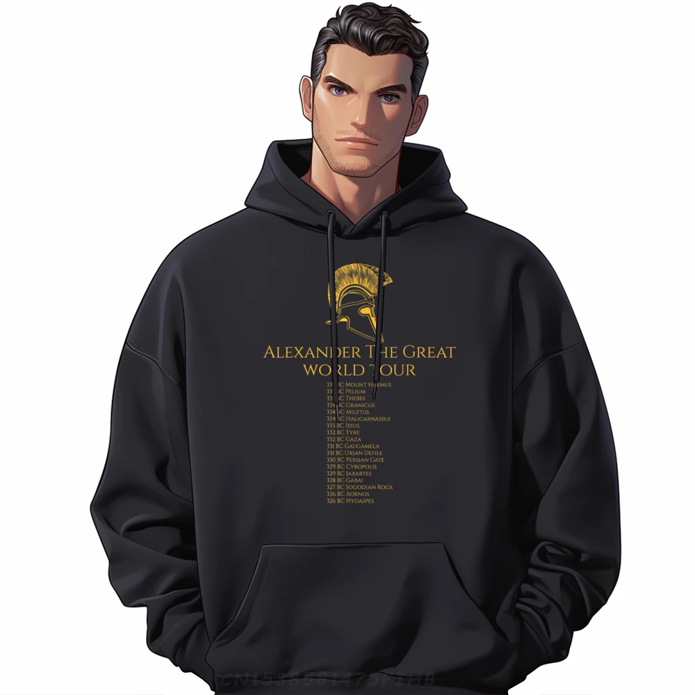 

Normal Ancient Greek History Alexander The Great World Tour Sweatshirt Funky Autumn Long Sleeve Graphic women's Geek Pullover
