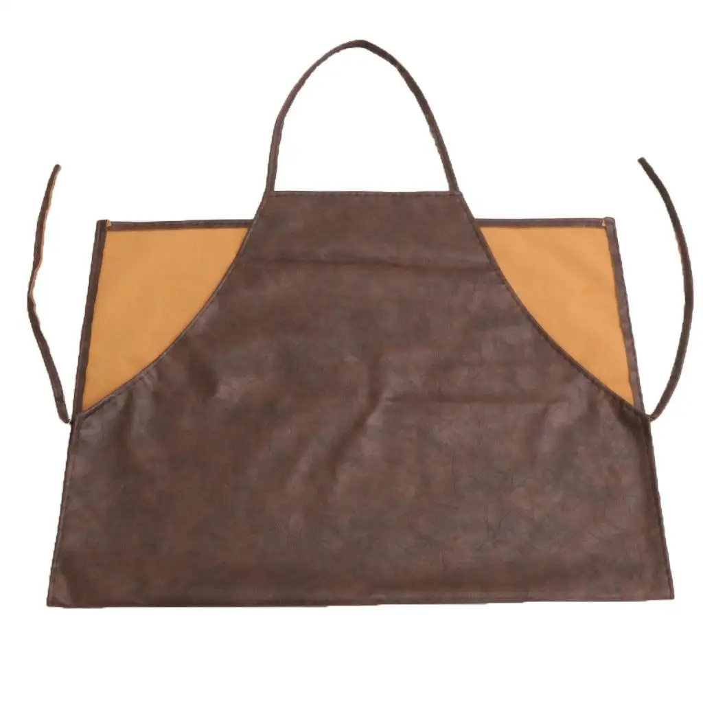 Industrial PU Apron Big Size Waterproof Kitchen Apron Protective Smocks Custom Catering Clothing for Home and Restaurant