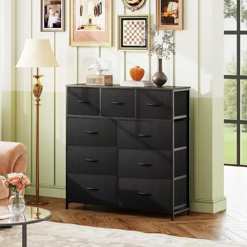 

WLIVE Drawer Dresser, Bedroom Fabric Storage Tower, Suitable for Living Room, Bedroom, Easy to Assemble