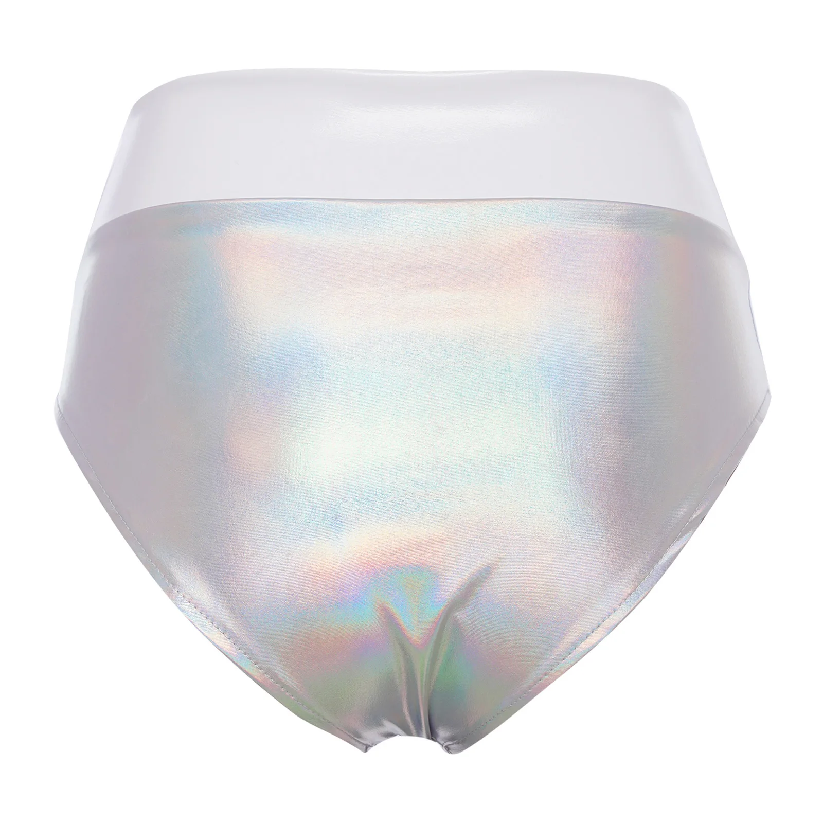 ผู้หญิงไนท์คลับปาร์ตี้เทศกาลดนตรี Raves กางเกงขาสั้น METALLIC กางเกงเงา Booty กางเกงขาสั้นกางเกงร้อนสําหรับ POLE Dancing Beach Pool PARTY