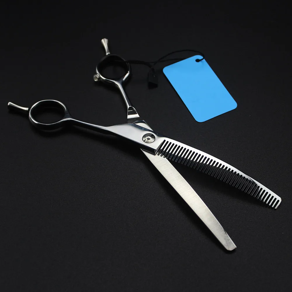 Professional Japan 440c 7 \'\' Upscale pet dog grooming Curved hair scissors haircut barber Thinning shears Hairdresser scissors