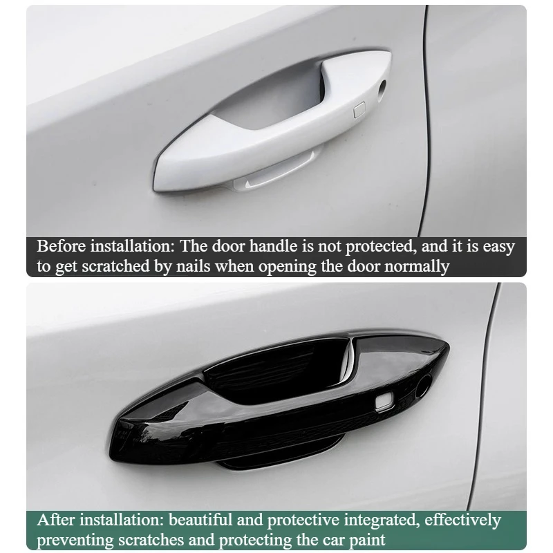 ل BYD Atto 3 Yuan Plus 2022-2025 مقبض الباب الخارجي للسيارة غطاء الصيد إطار حامي وعاء الباب