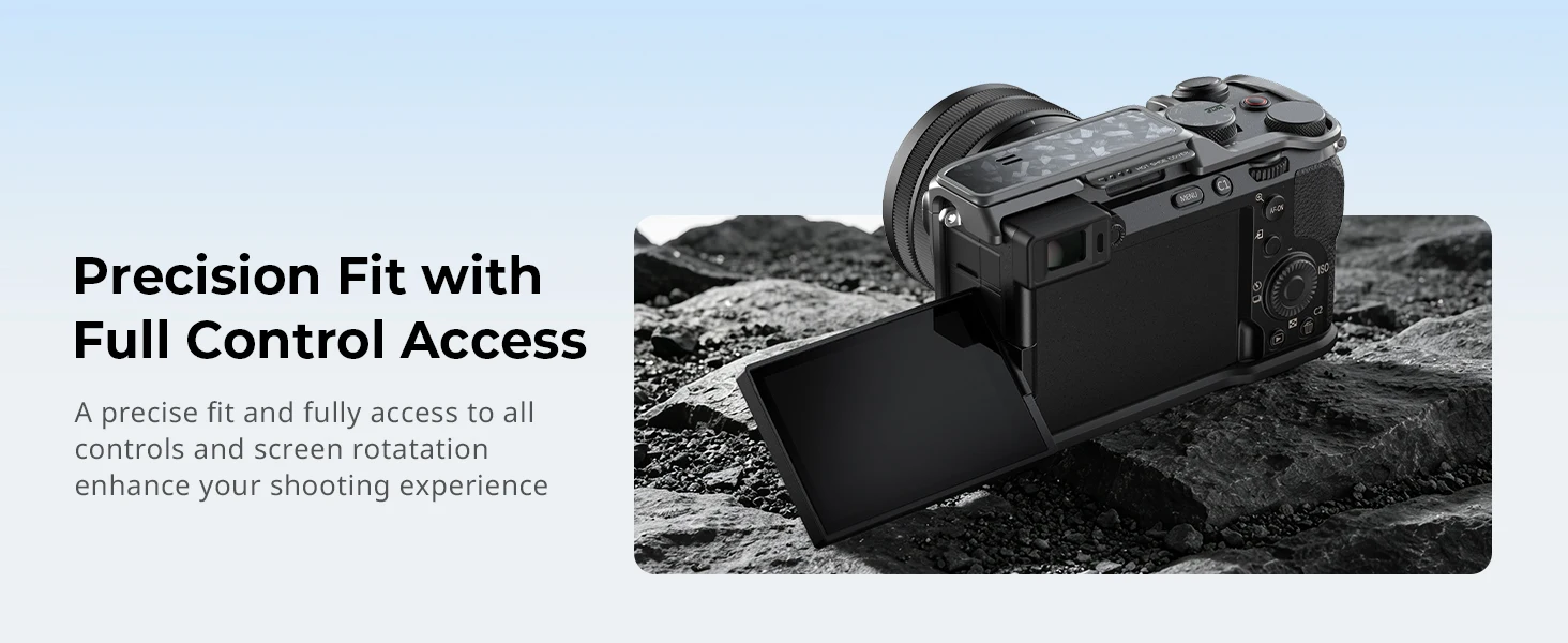 SmallRig Gehäuse für Sony Alpha 7C II / 7CR Tantalumgrau mit Blitzschuhabdeckung, integriertem ergonomischen Griff und vollständigem Schutz -5560 – Detail 3