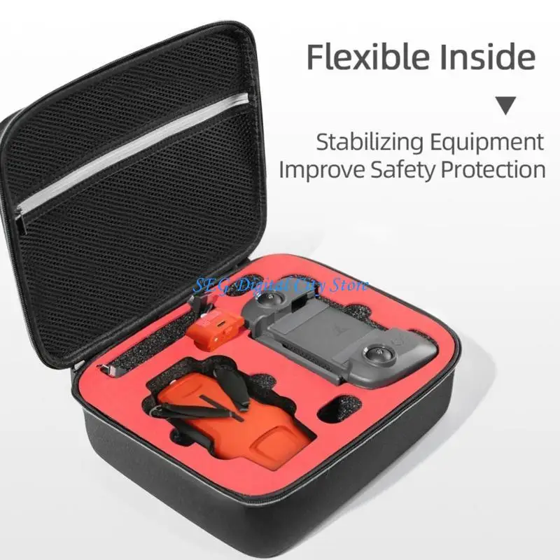 

U75B Travel Carrying Case Handbag Hard Storage Box Black Square Protections for FIMI 3