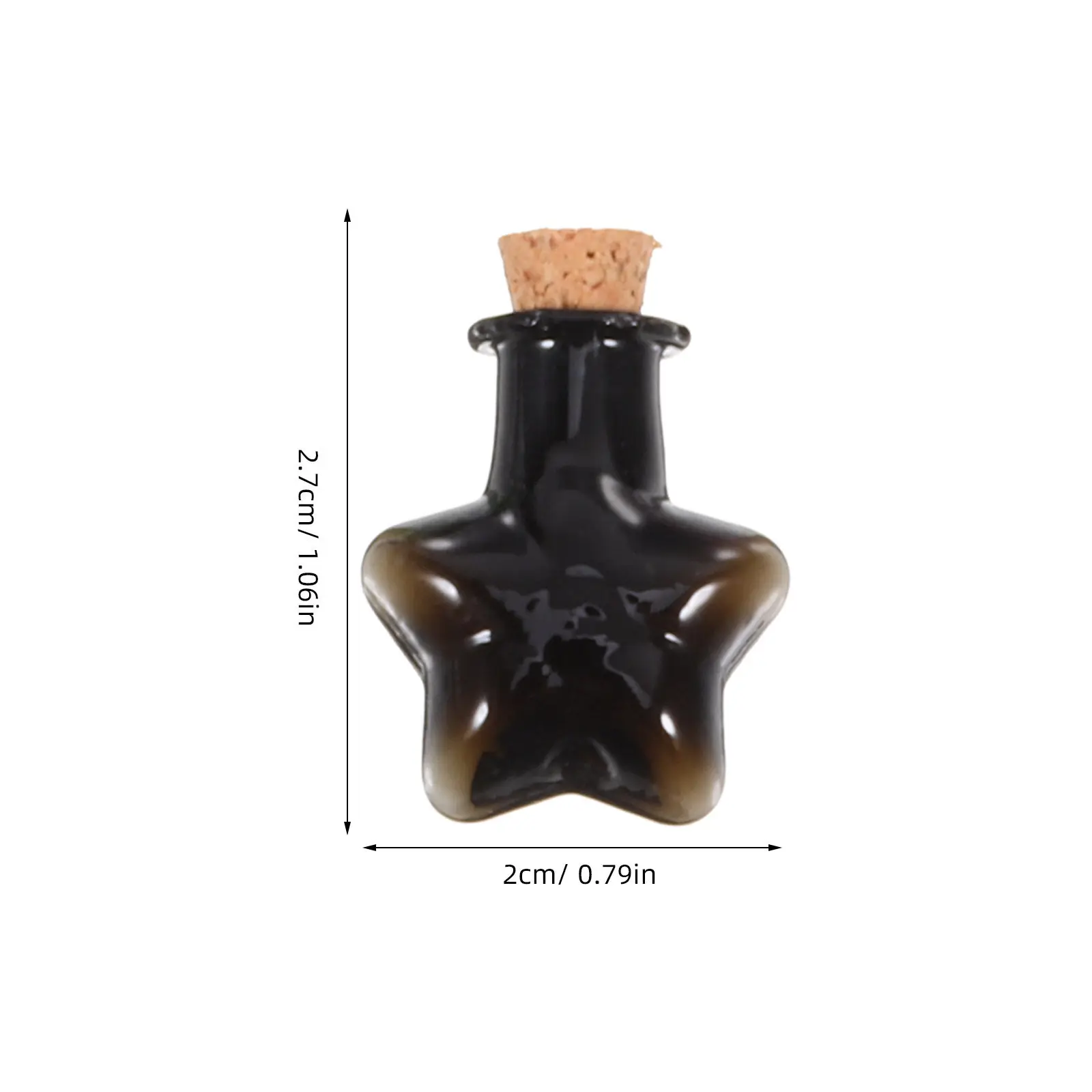 7Pcs Miniature Glass Vials with Cork Mini Wishing Bottles Transparent Tiny Bottles for DIY Message in Bottle Sand Perfume