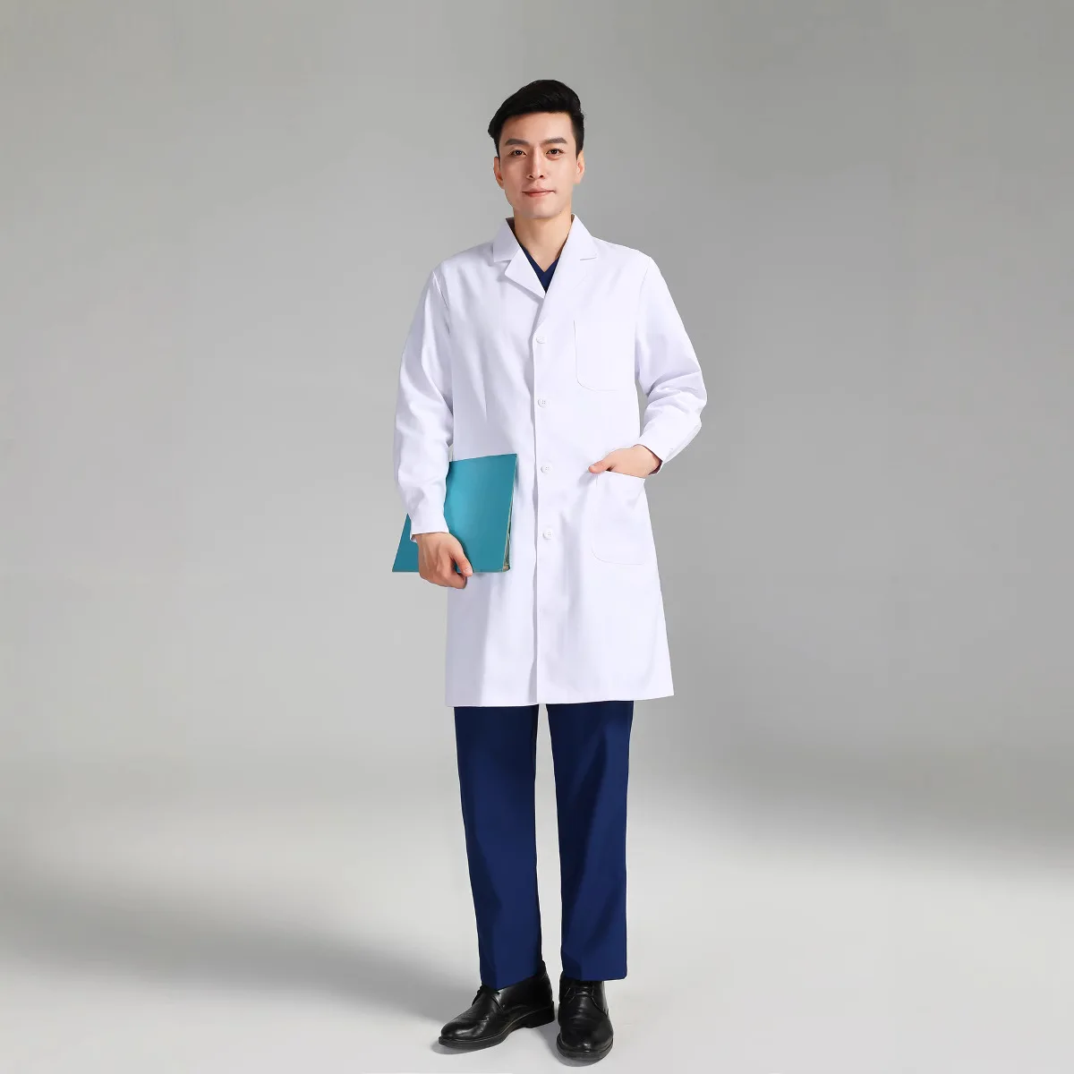 Weißer Mantel für Damen, antibakteriell und antistatisch, männliche Arztuniform, Dentalstomatist, weißer Mantel, Labor-Arbeitskleidung