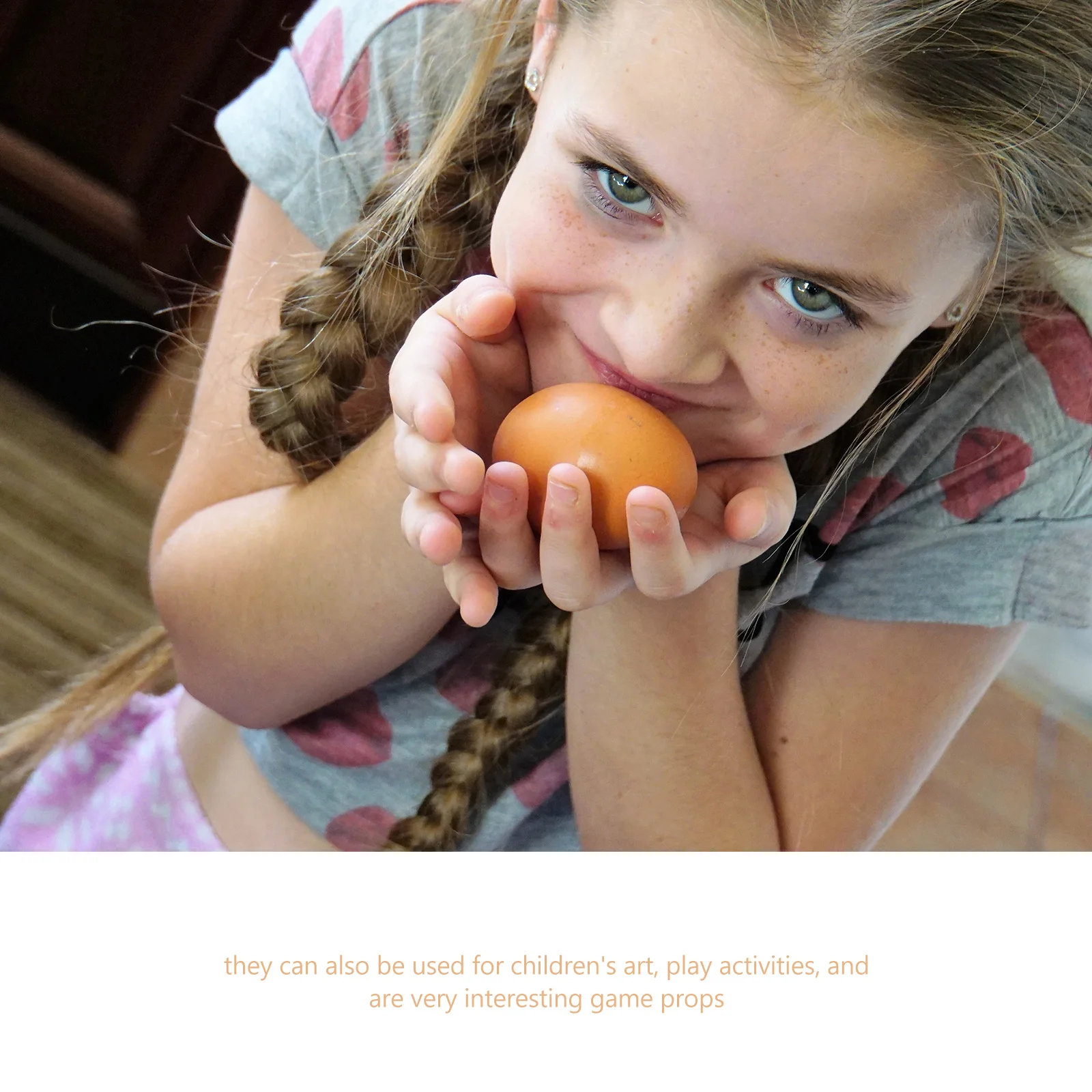 

4pcs Simulated Foam Eggs Craft Blank For Painting Art Activity Easter Decor Creative Educational Montessori Style Play Set