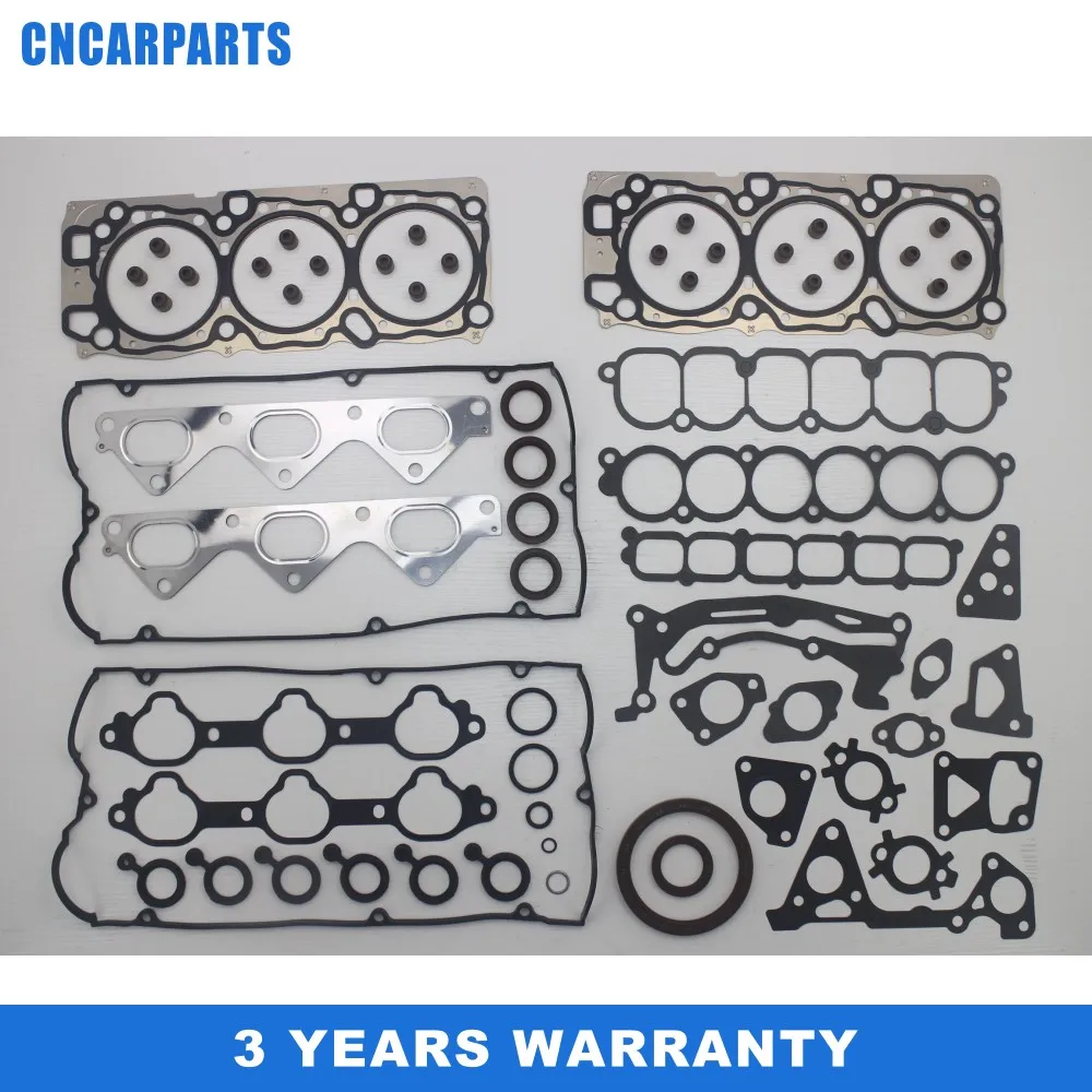 

VRS FIT FOR MITSUBISHI MONTERO PAJERO II DEBONAIR 3.5 6G74 DOHC 24V Full set Engine Rebuilding full Head Gasket kit MD975370