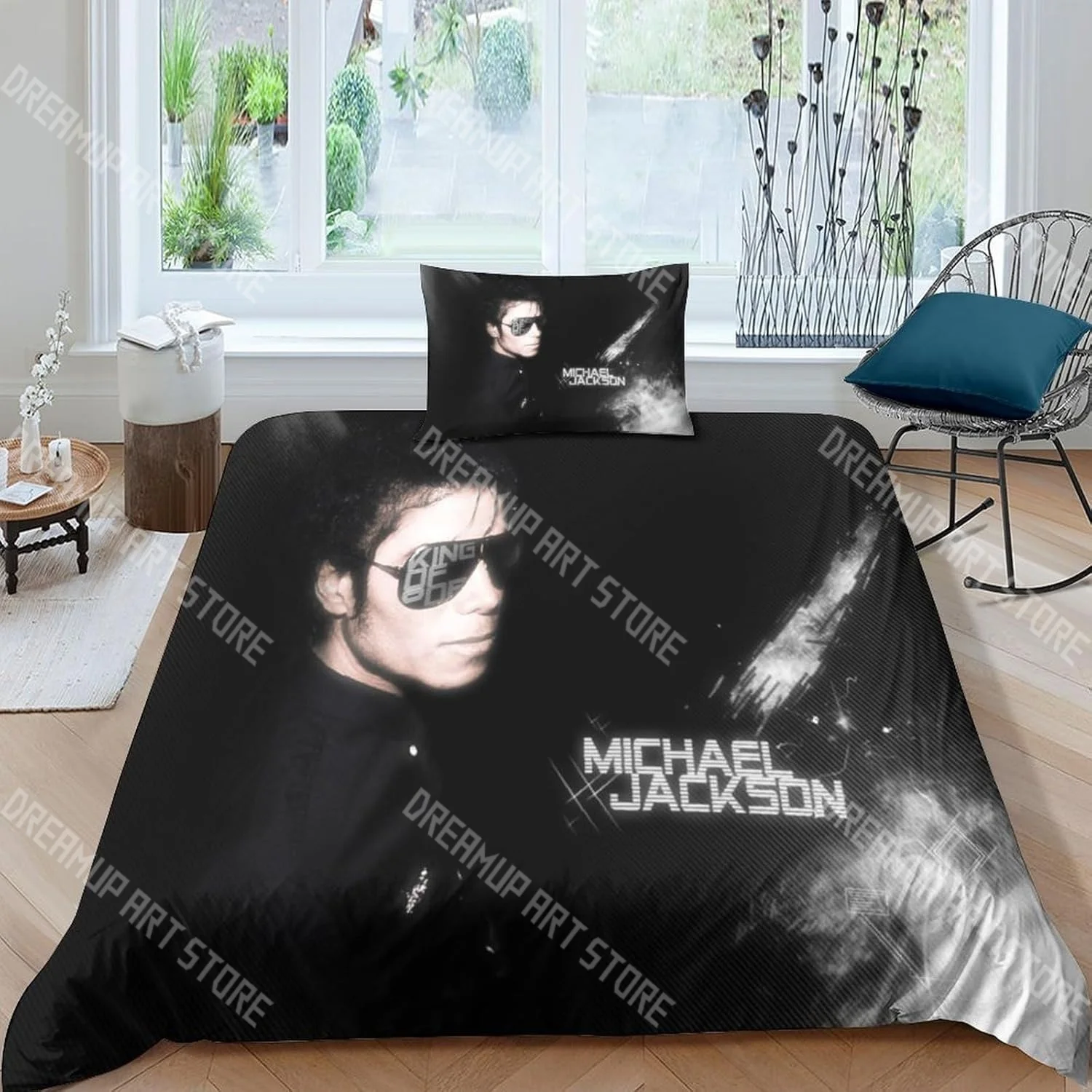 Fashion Michael Jackson Singer Bedding Set Single Twin Full Queen King Size Bed Set Kids Bedroom Duvetcover Sets Bed Sheet Set