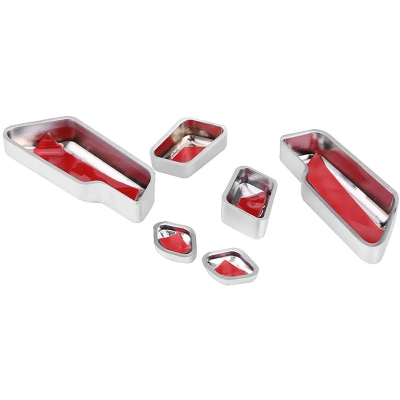 3X For Mercedes Benz C E GLK GL ML Car Seat Adjust Button Switch Cover Decorative Sticker Trim Accessories image 2