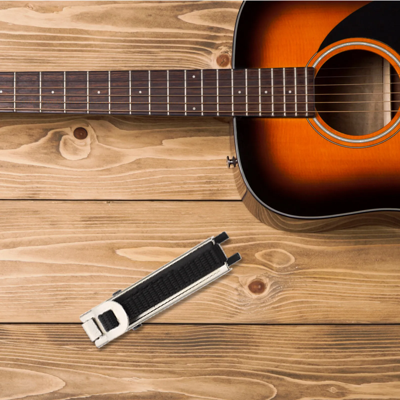 

1 шт. пластиковый гитарный каподастр черного цвета с гладким зажимом для быстрой настройки, подходит для всех типов гитар, включая укулеле и банджо.