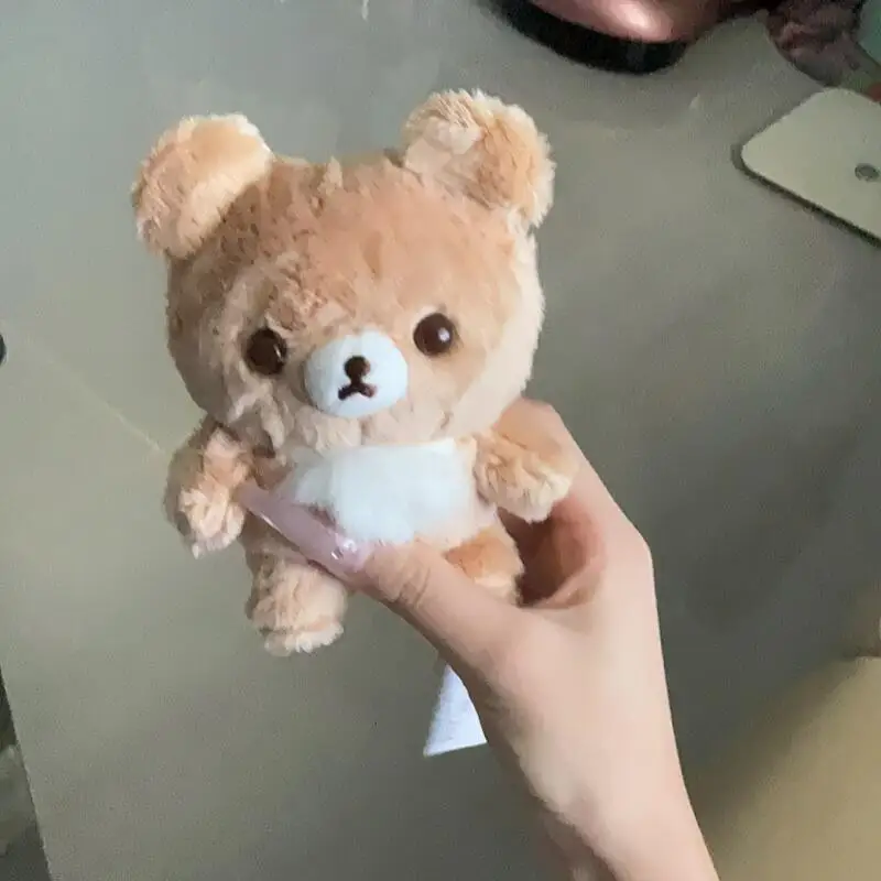 Genuine with Tags Japanese Anime 10Th Anniversary Rilakkuma Pink Plush Doll Hang Ornament Wallet Decoration Couple Birthday Gift